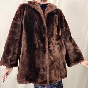 Vintage 1950s Stewart & Sons Seattle  Coat – Chocolate Brown